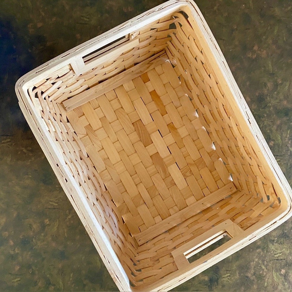 Wicker Woven Woodchip Storage Basket